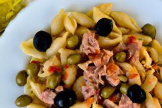 Mediterranean Delight: Tuna Pasta with Olives & Capers