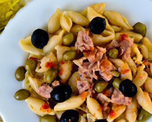 Mediterranean Delight: Tuna Pasta with Olives & Capers
