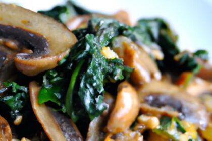 Savory Oatmeal Delight: Spinach & Mushrooms Fusion
