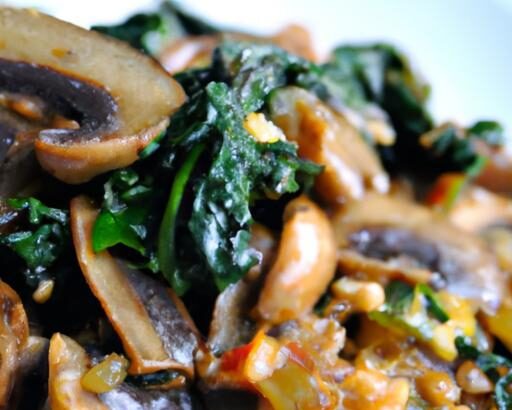 Savory Oatmeal Delight: Spinach & Mushrooms Fusion