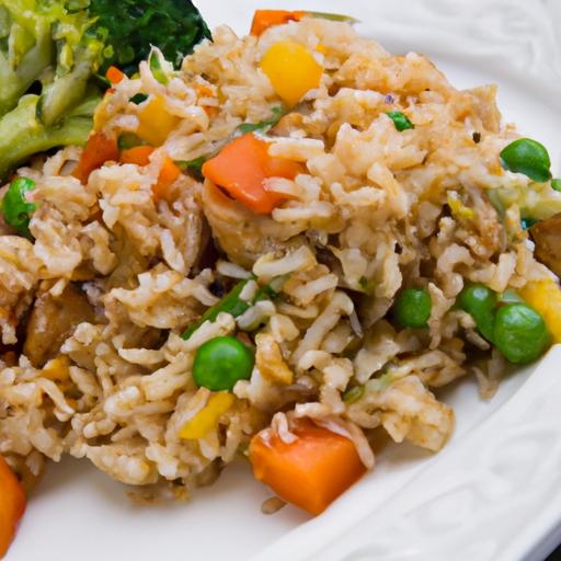 Flavorful Chicken Fried Rice with Colorful garden Veggies