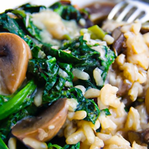Savory Oatmeal Delight: Spinach & Mushrooms Fusion