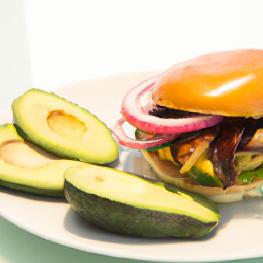 Savor Veggie Burgers: Creamy Avocado & Zesty Red Onion
