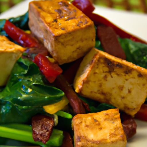 Vibrant Tofu Scramble: Peppers & Spinach Power-Up