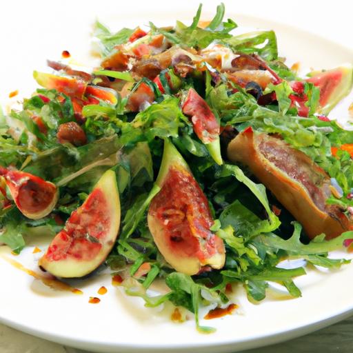 A Gourmet Twist: Arugula Salad with Duck & Figs Delight