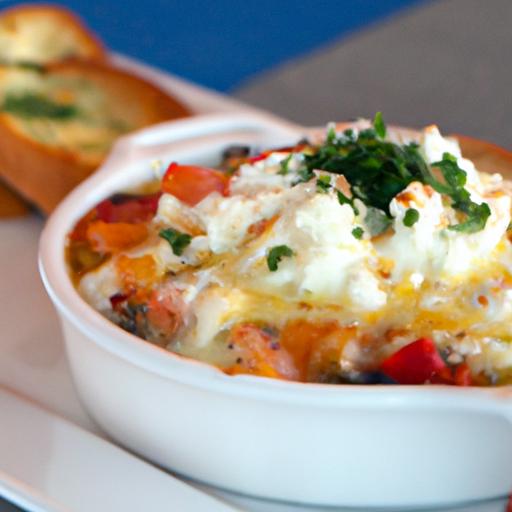 Savor Shrimp Saganaki: Tangy Tomatoes & Creamy Feta Delight