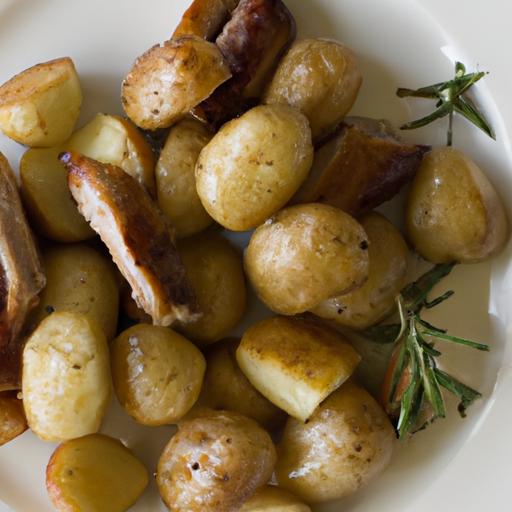 Golden Duck Fat ​Roasted Potatoes with Fragrant Rosemary