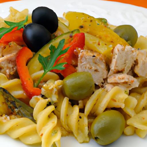 Mediterranean Delight: Tuna Pasta with olives & Capers