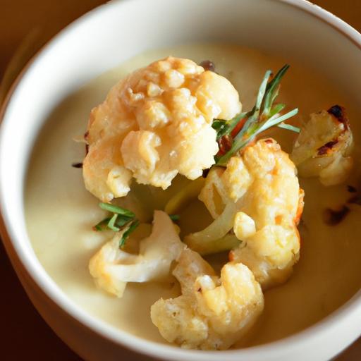 Golden Glow: The Magic of Roasted Cauliflower & Garlic Soup