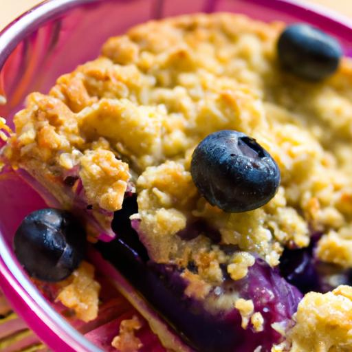 Sweet delight: Blueberry Buckle with Crunchy Crumble Topping