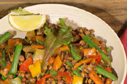Zesty Lentil & Veggie Stir-Fry with Ginger Kick: A Healthy Delight