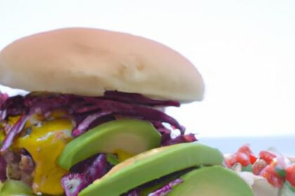 Savor Veggie Burgers: Creamy Avocado & Zesty Red Onion