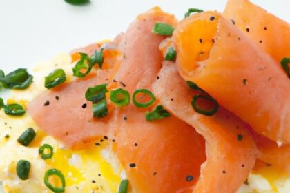 Elevate Breakfast: Scrambled Eggs with Smoked Salmon & Chives