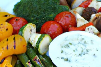 Savor Summer: Grilled Veggie Kebabs with Creamy Tzatziki