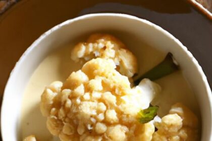 Golden Glow: The Magic of Roasted Cauliflower & Garlic Soup