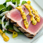 Savor Summer: Grilled Tuna Steak with Zesty Mango Salsa