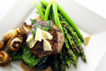Savor Bison Ribeye Served with Silky Mushroom Cream Sauce