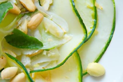 Zucchini Carpaccio: A Fresh Twist with Lemon and Pine Nuts