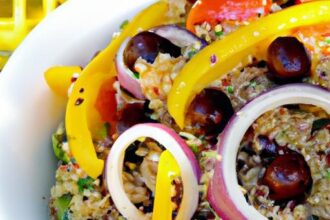 Bright Mediterranean Quinoa Salad with Olives & Tomatoes