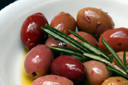 Savory Marinated Olives with Rosemary & Garlic Delight
