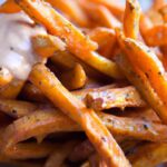 Crispy Sweet Potato Fries with Zesty Spicy Mayo Twist