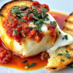 Melting Magic: Baked Goat Cheese with Zesty Marinara Delight
