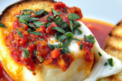 Melting Magic: Baked Goat Cheese with Zesty Marinara Delight