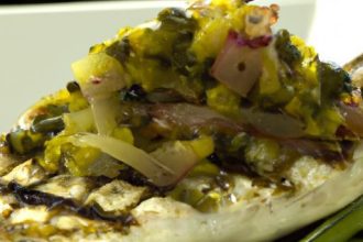 Savory Grilled Swordfish with Zesty Olive & Caper Relish