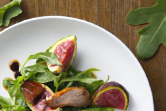 Arugula Salad with Seared Duck Breast and Sweet Figs Delight