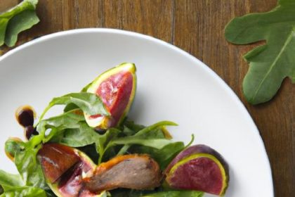 Arugula Salad with Seared Duck Breast and Sweet Figs Delight