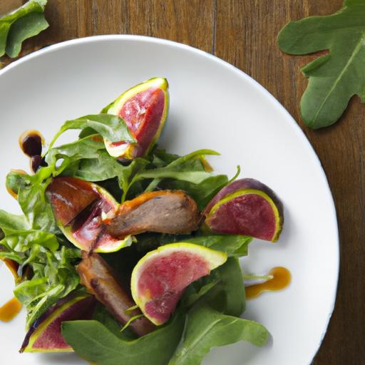 Arugula Salad with Seared Duck Breast and Sweet Figs Delight