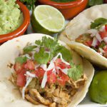 Flavor Fiesta: Chicken Tacos with Zesty Guacamole & Salsa