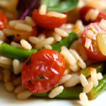 Zesty Lemony Orzo with Sweet Roasted Cherry Tomatoes