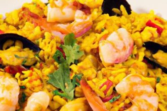 Savor the Flavors: Seafood Paella with Golden Saffron Rice