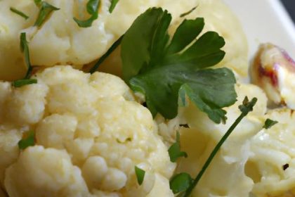 Wholesome Mashed Cauliflower with Garlic & Herb Delight