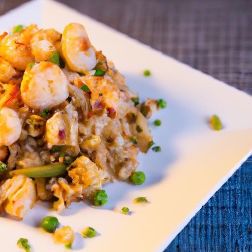 Flavorful Cauliflower Fried rice with Savory Shrimp Twist