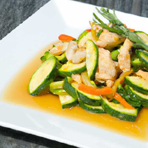 Sizzling Chicken & Zucchini Stir-Fry: A fresh Flavor Boost