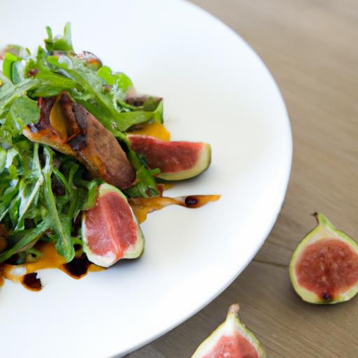 Arugula Salad with Seared Duck Breast and Sweet Figs Delight
