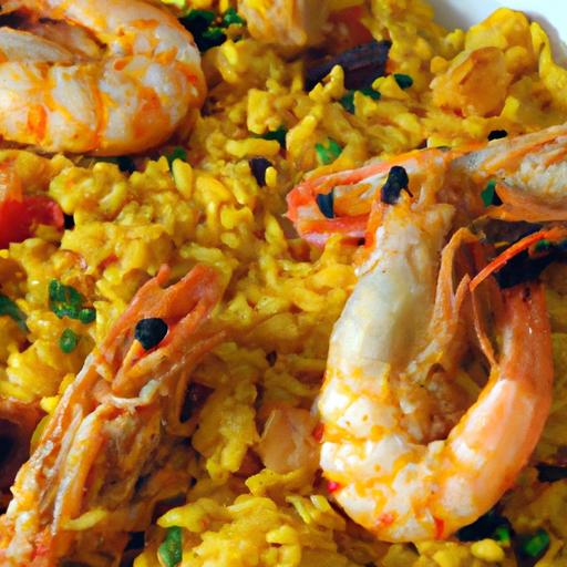 Savor the Flavors: Seafood Paella with Golden Saffron Rice