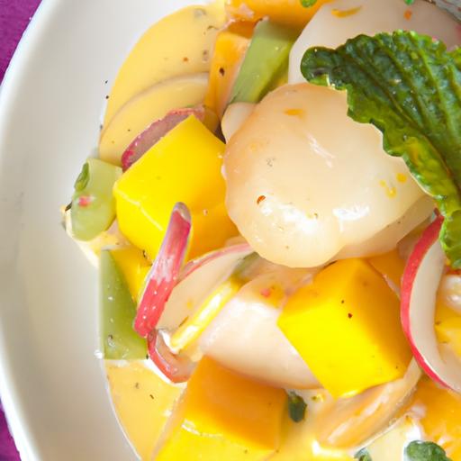 Tropical twist: Scallop and Mango Ceviche Delight