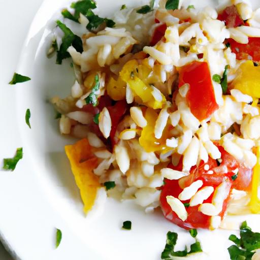 Zesty Lemony Orzo with Sweet Roasted Cherry Tomatoes