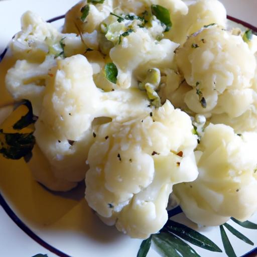 Wholesome Mashed Cauliflower with Garlic & Herb Delight