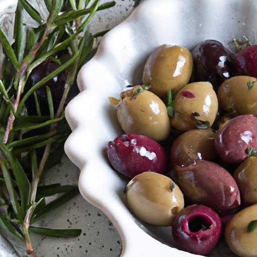 Savory Marinated Olives with ‌Rosemary & Garlic‍ Delight