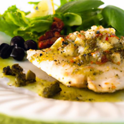 Savory Grilled Swordfish with Zesty Olive & Caper Relish