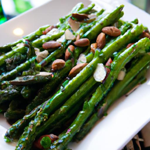 bright & Nutty: Steamed Asparagus with Toasted Almonds