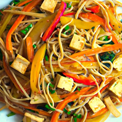 Delicious Veggie Lo Mein with tofu: A Healthy Twist
