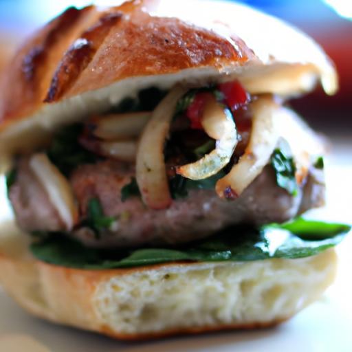 Savory Lamb Burgers with Feta & Sun-Dried Tomatoes Delight