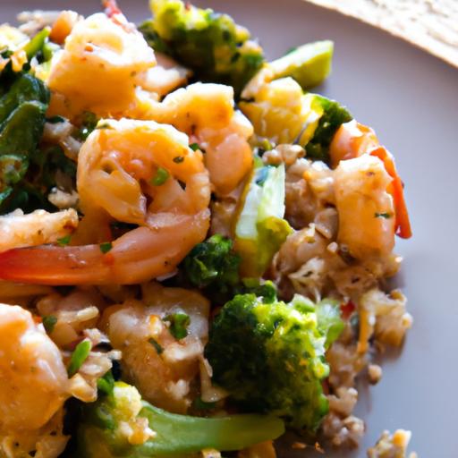 Wholesome Cauliflower Rice Stir-Fry with Savory Shrimp