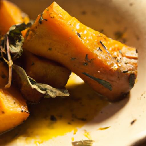 Savory Roasted Butternut Squash with Fresh Sage Delight