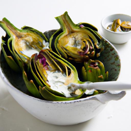 Savor⁤ Steamed Artichoke Paired with Zesty Lemon-Tahini Dip